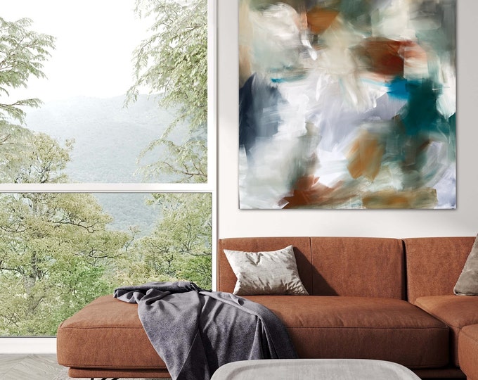 Huge original Custom order painting request. abstract acrylic painting on rolled canvas