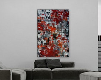 XL Modern Abstract Painting by Marcy Chapman Custom order sample for a 10ft x 8ft original painting on canvas abstract painting modern art