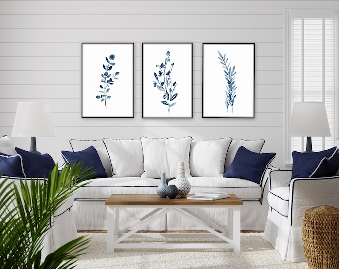 Botanical, floral farmhouse prints by Marcy Chapman, original prints by the artist, mixed media painting, floral wall art modern farmhouse