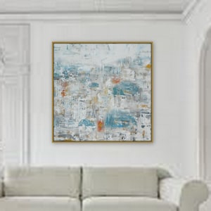 36&quot; x 36&quot; Extra Large Painting  Modern XL, Large  Abstract Painting   wall art home decor  wall art large decor extra large pastel greece