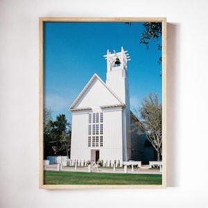 30a on Film Series - Seaside, Florida Interfaith Chapel Film Photography Print - 30a Wall Art / Watercolor Rosemary Watersound Alys Seacrest