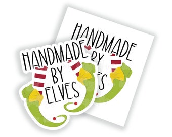 Handmade by Elves Digital File Sticker