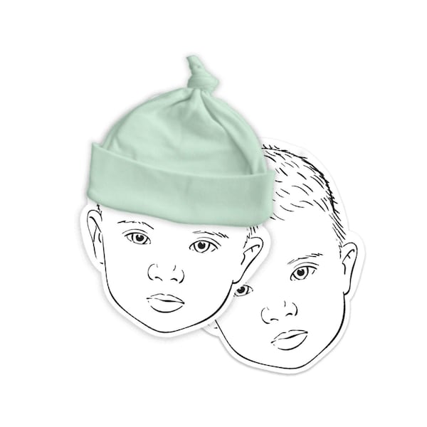 Printable Baby Earmuff Headband Display Card
