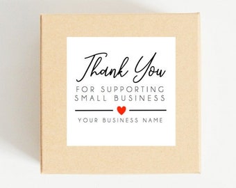 Thanks for Supporting My Small Biz Happy Mail Stickers 1.5 | Etsy