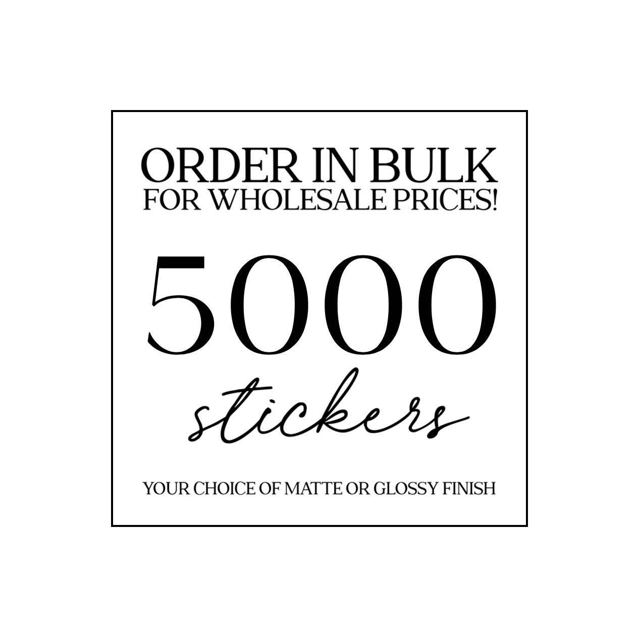 WHOLESALE 5000 Stickers Packaging Supplies Etsy