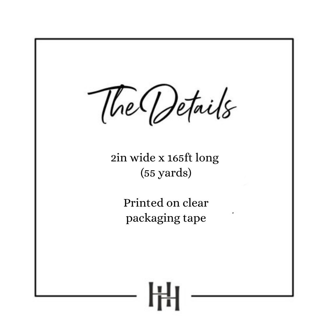 Clear Happy Mail Packaging Tape Exclusive HOH 4 Multi Use Etsy