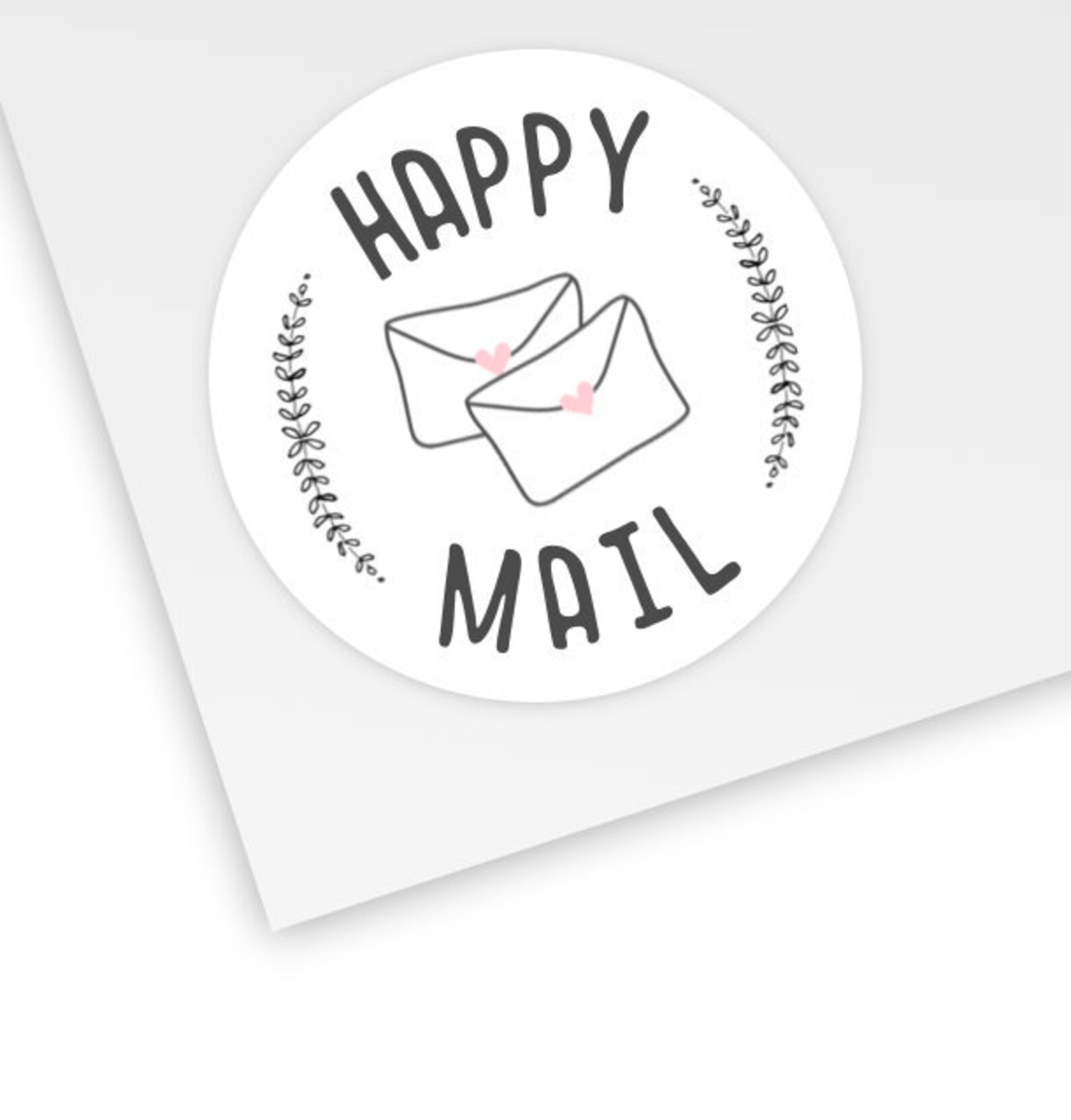 Happy Mail Stickers Packaging Stickers 30 Stickers 1.5 Etsy