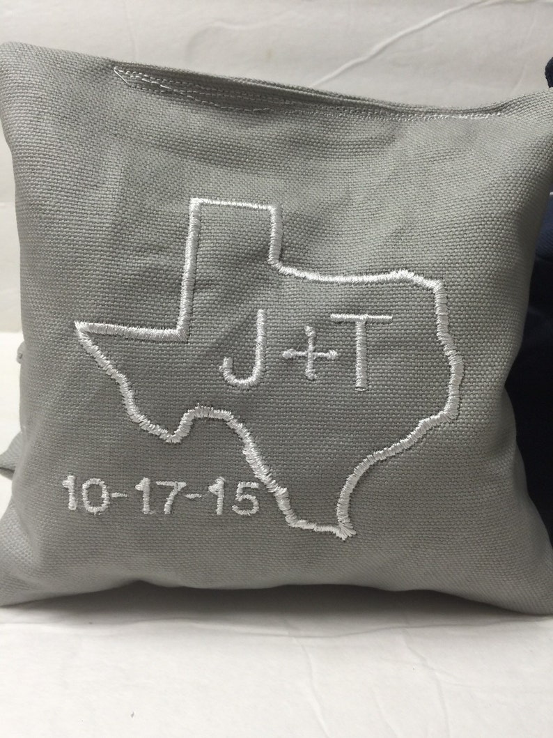 Personalized Wedding Gift Tailgate Bean Bags Custom Cornhole Bags Custom Wedding Corn hole bags Backyard Games State Cornhole Bags