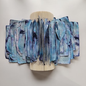 Altered Book Sculpture Wall Art -Outburst
