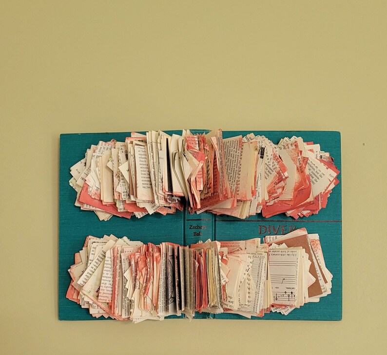 Altered Book Wall Art-DIver image 9