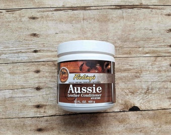 Aussie Leather Conditioner - Leather Care - Beeswax - Waterproofing - Shoe Care - Purse Restoration - Wallet Care - Fiebing's Conditioner