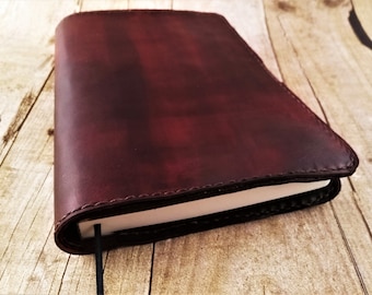 Refillable A5 Leather Journal Cover – Lined Paper Insert