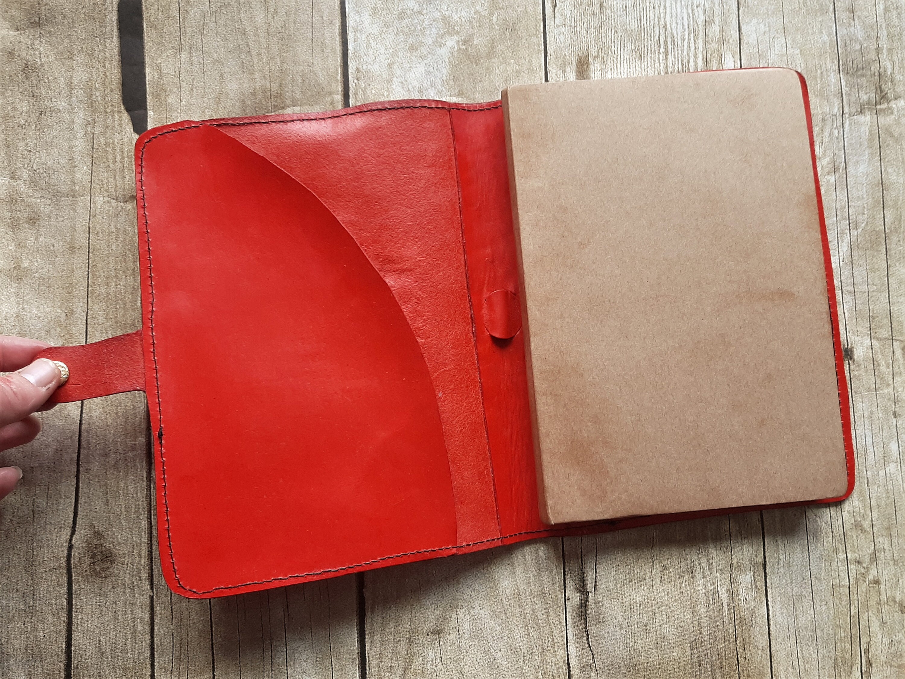 Refillable Notebook Cover — Sweet Pea Leather