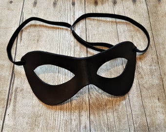 Basic Leather Mask - Superhero Mask - Masquerade Party - Cosplay Costume - Halloween Party - Custom Costume Mask - Mardi Gras Accessories