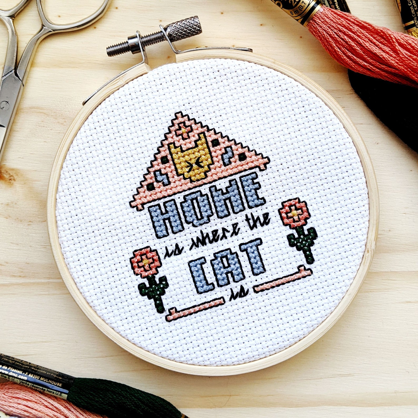 Cross Stitch Starter Kit // 6 IN 1 // 6 patterns included Etsy