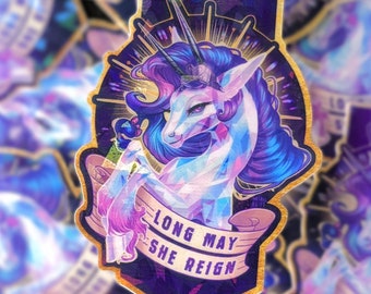 Long May She Reign Sticker