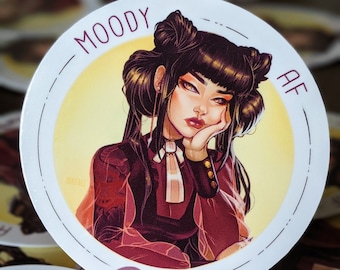 Moody AF Sticker