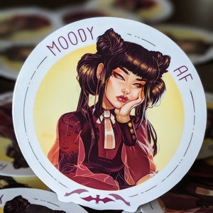 Moody AF Sticker