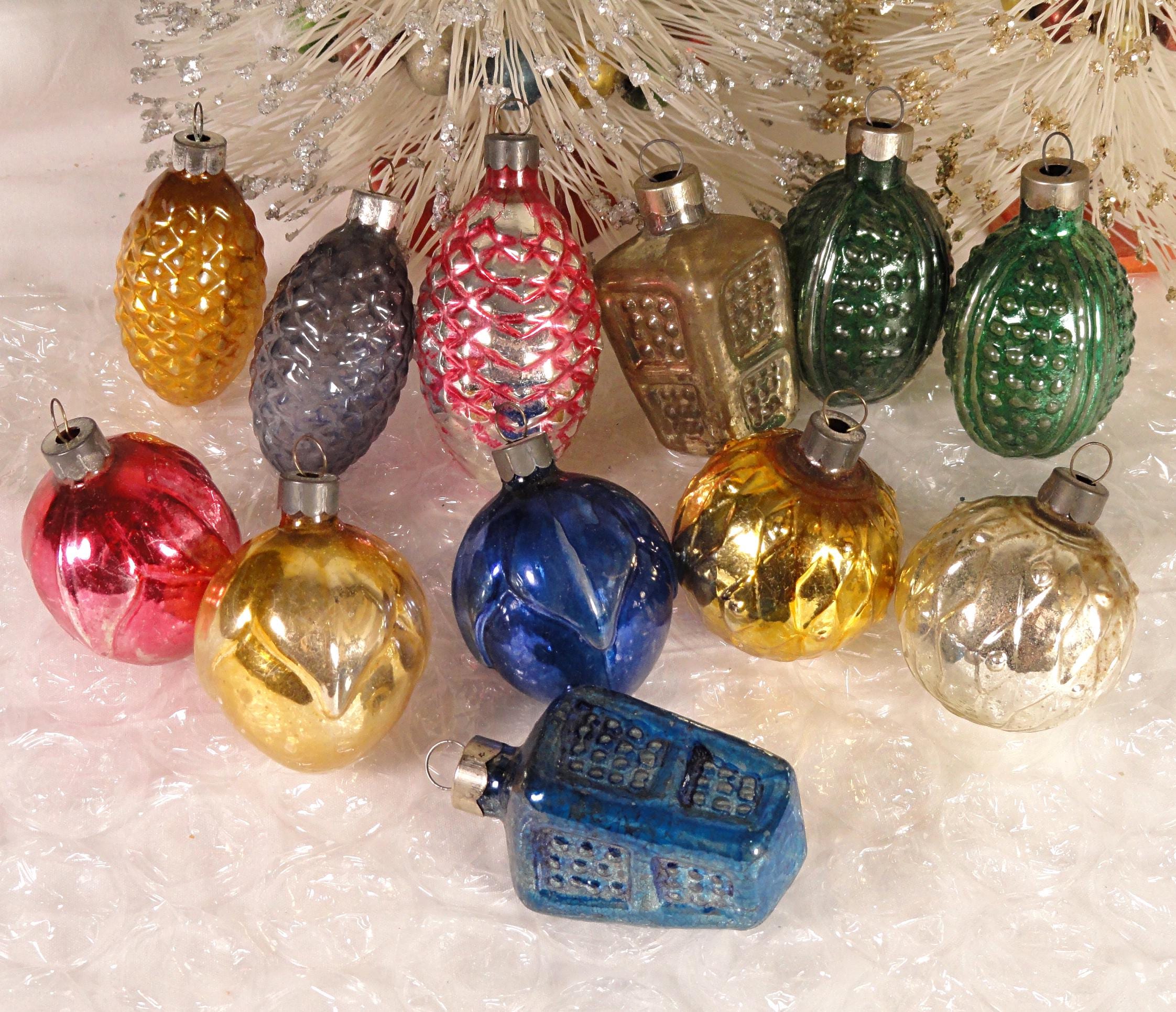 Vintage Christmas Ornaments Corning - Etsy