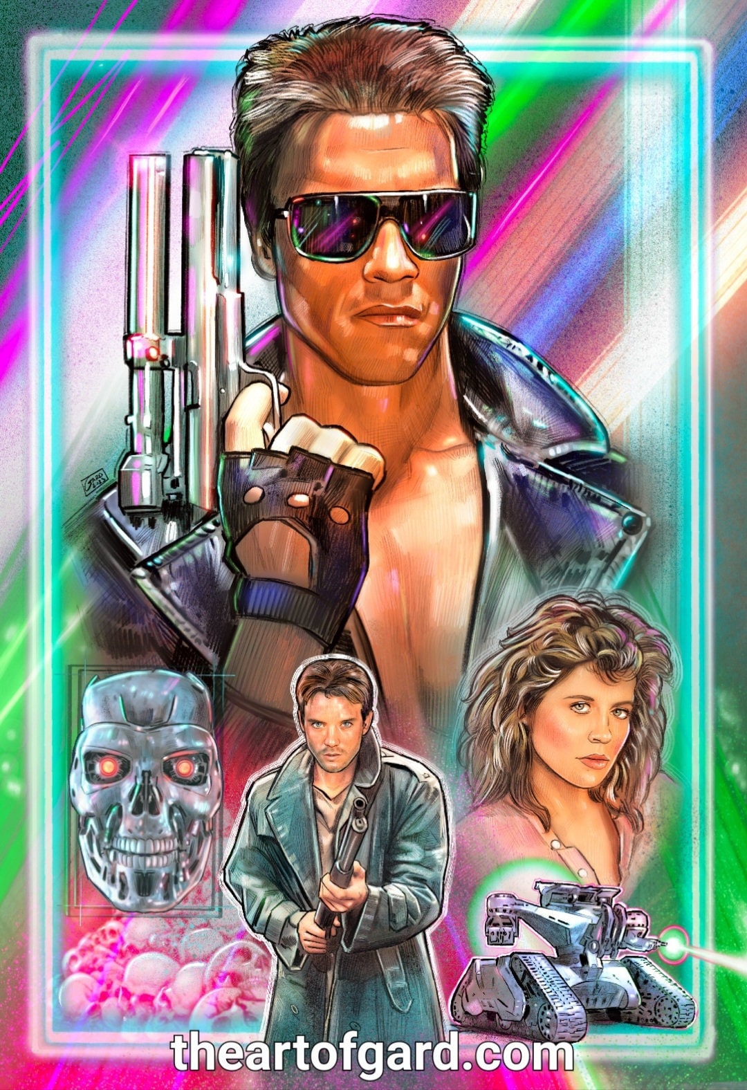 The Terminator 13X19 Art Print Etsy