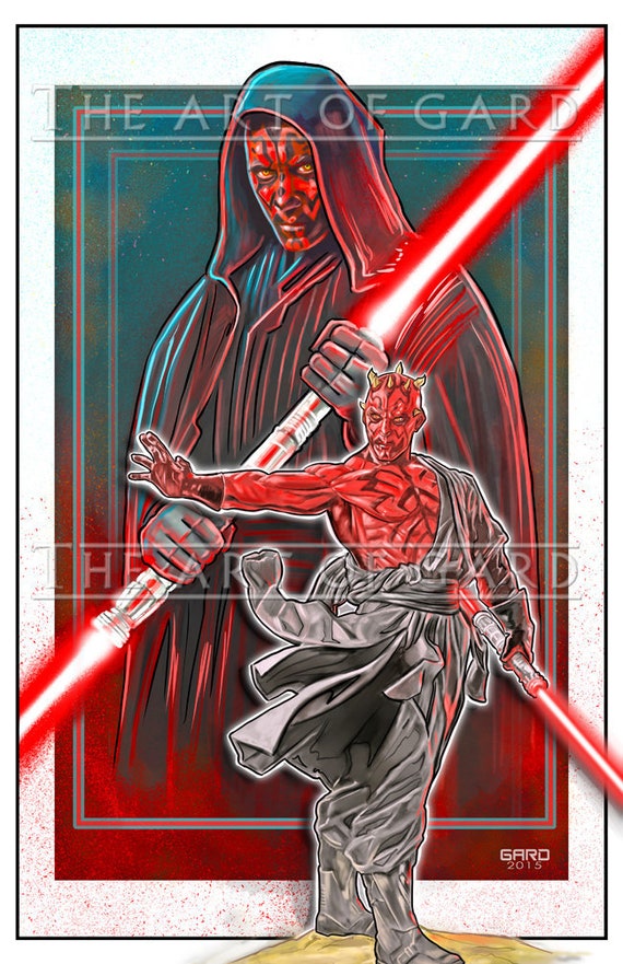 Darth Maul - artist's print 11X17