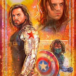 The Winter Soldier Bucky Art Print