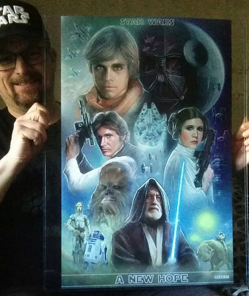 Star Wars A New Hope collage Art Print | Etsy