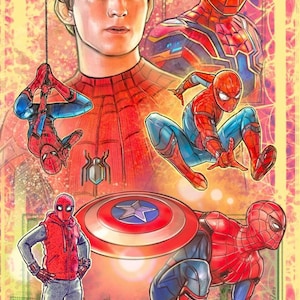 Spider-Man Tom Holland Collage