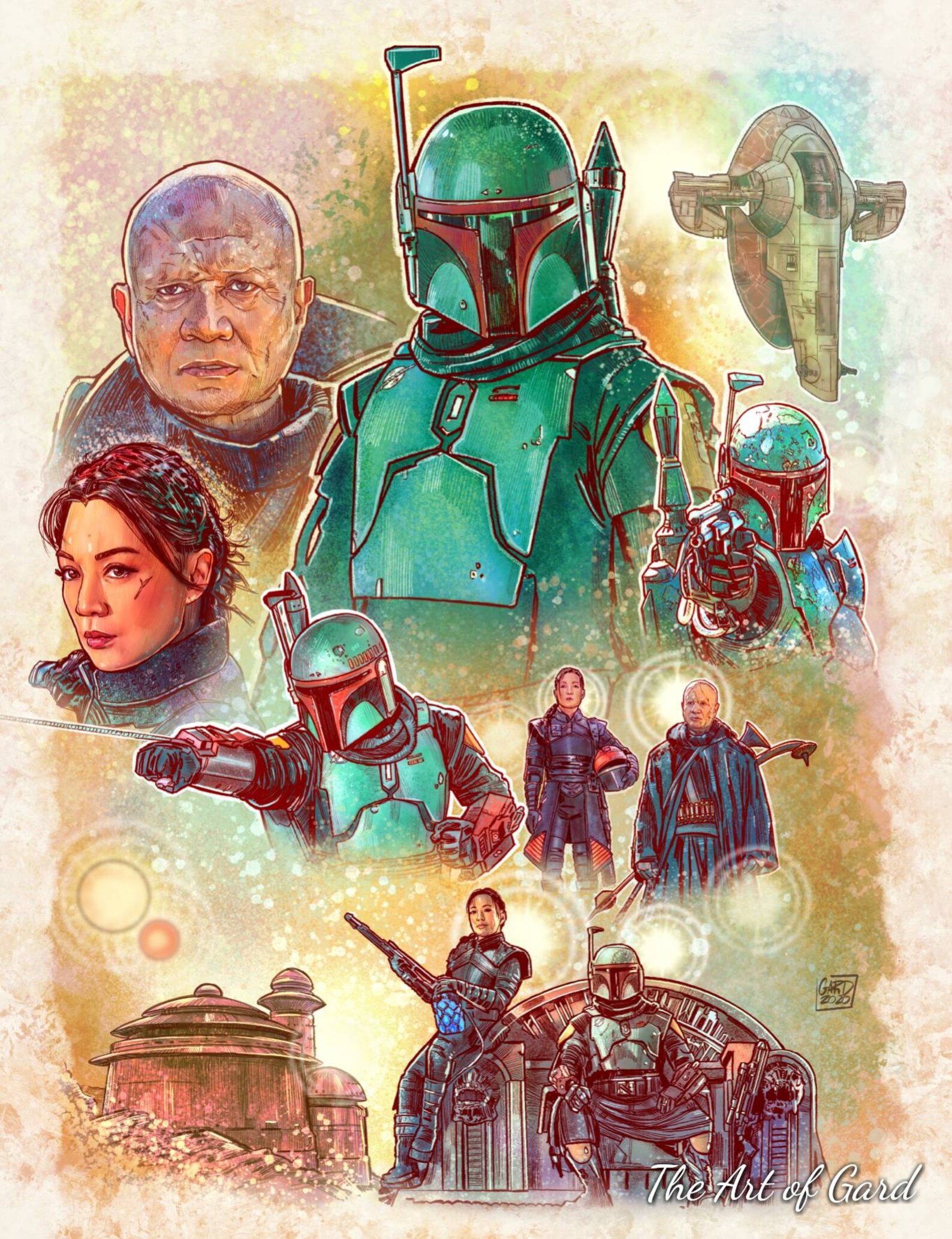 The Book of Boba Fett Art Print 11X14 | Etsy