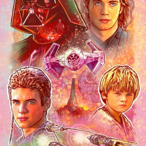Darth Vader Evolution Art Print