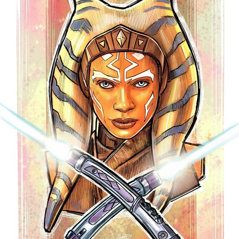 Ahsoka Tano 5X7 Art Print Etsy