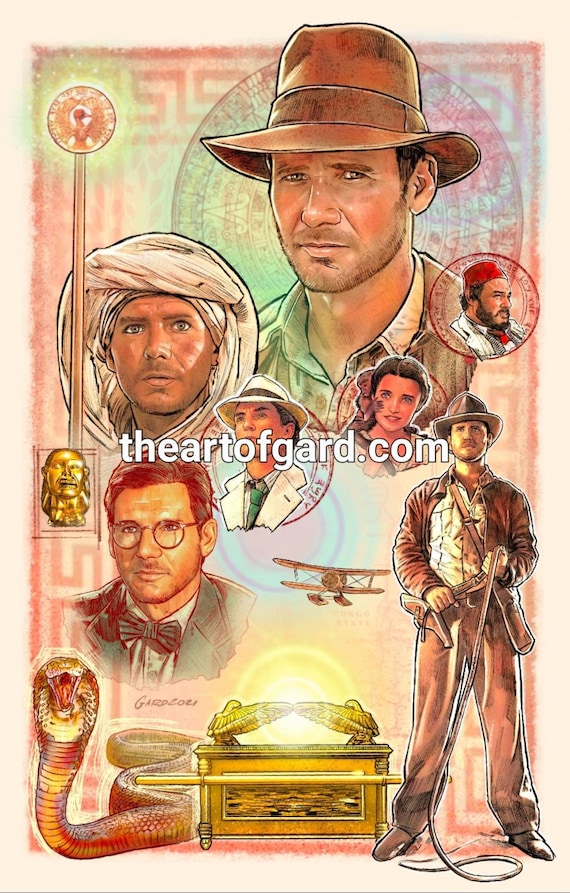 Raiders of the Lost Ark 40th Anniversary Print 11X17