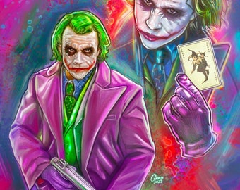 Heath Ledger's Joker 13X19 Art Print