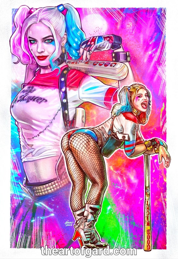 Harley Quinn From Suicide Squad (Margot Robbie) 13X19 inches Art Print