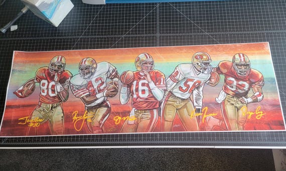 49ers 80's Team Canvas Print