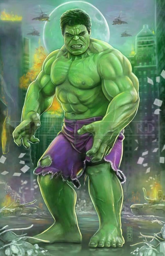 The Hulk Aftermath 11x17 Print Etsy
