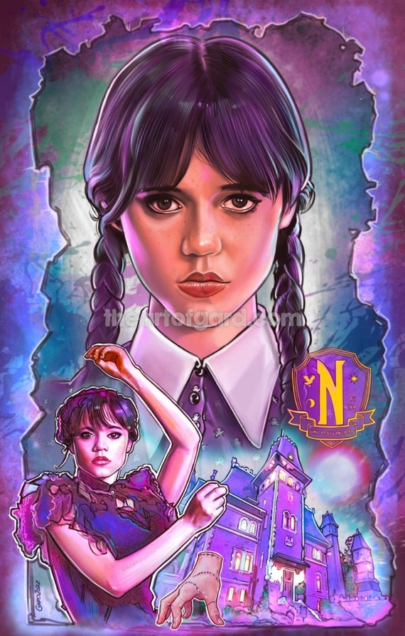 Wednesday Addams Art Print