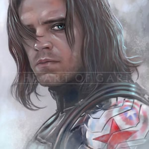 The Winter Soldier Bucky Art Print
