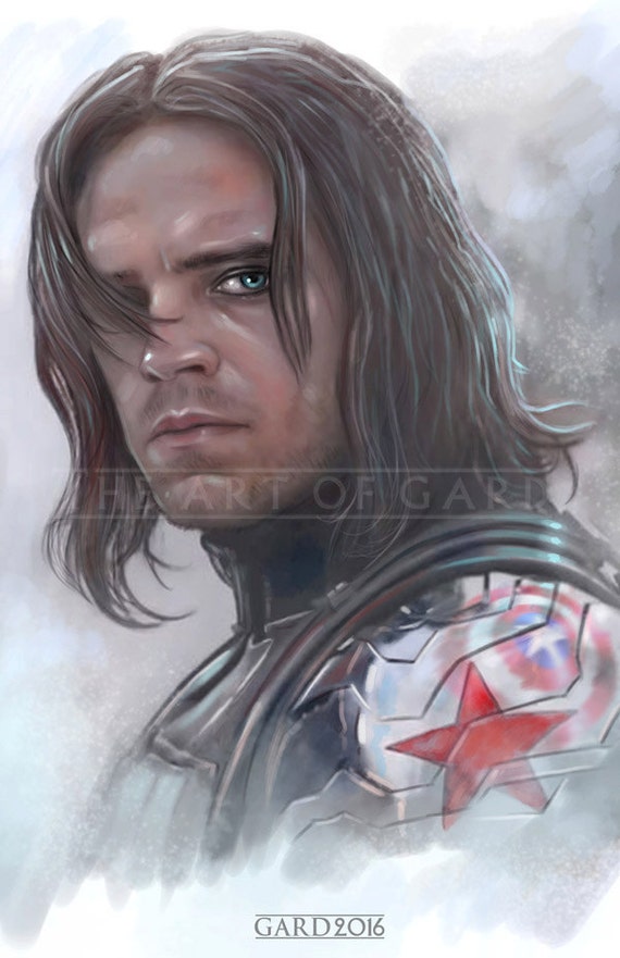 The Winter Soldier Bucky Art Print