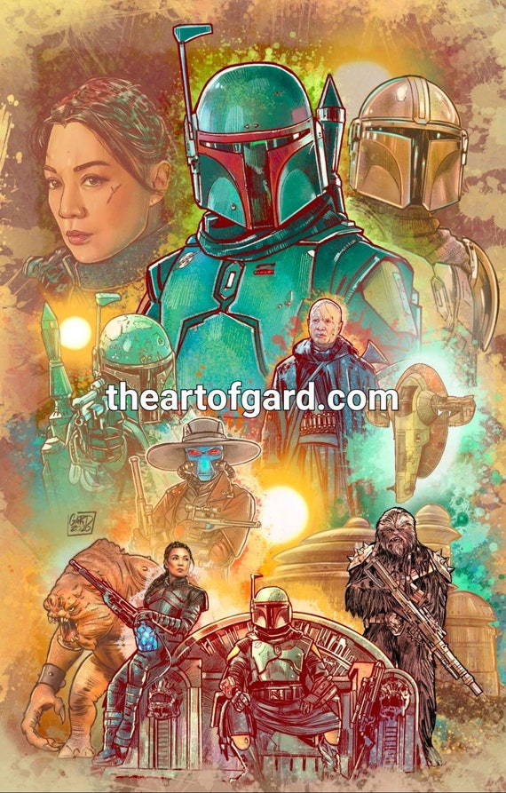 Boba Art Print | Medium Boba Art Print | Medium