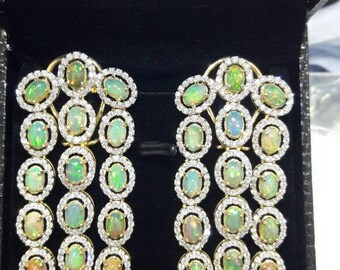 Deposit for custom piece, opal diamond, tanzanite jewelry, fine estate jewelry, emerald diamond cuff