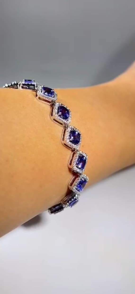 Tanzanite Black Diamond Bracelet – KAJ Fine Jewellery