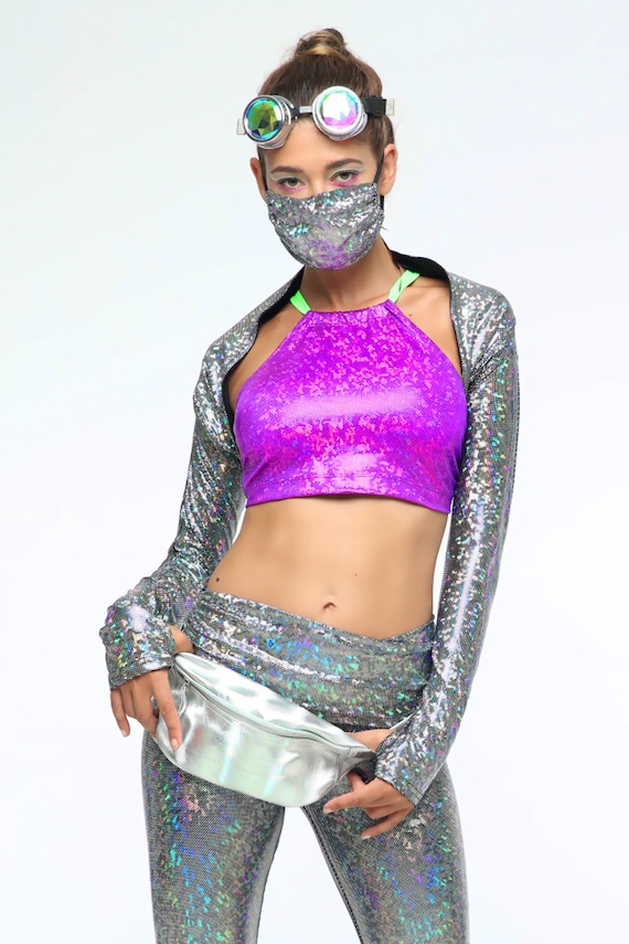 Holographic Dust Mask 13 Colors Burning Man Dust Mask Etsy