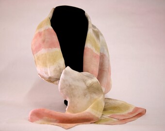 Shibori Printed Silk Scarf