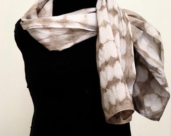 Bengala dyed Cotton Shibori Scarf