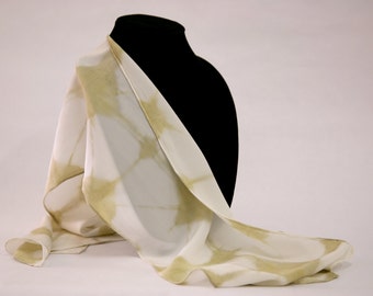 Shibori Printed Silk Scarf