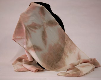 Shibori Printed Silk Scarf