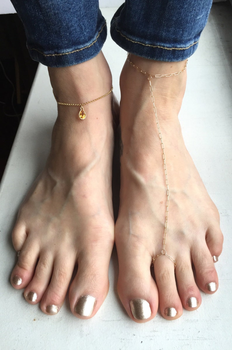 dainty boho anklet thin gold anklet slave ankle bracelet gold slave anklet foot chain ankle bracelet Slave anklet gold chain anklet