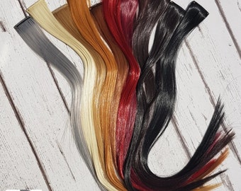 Clip in 18 Inch Natural Colour Hair Extension 11 Colors Heat Resistant Ready to Ship