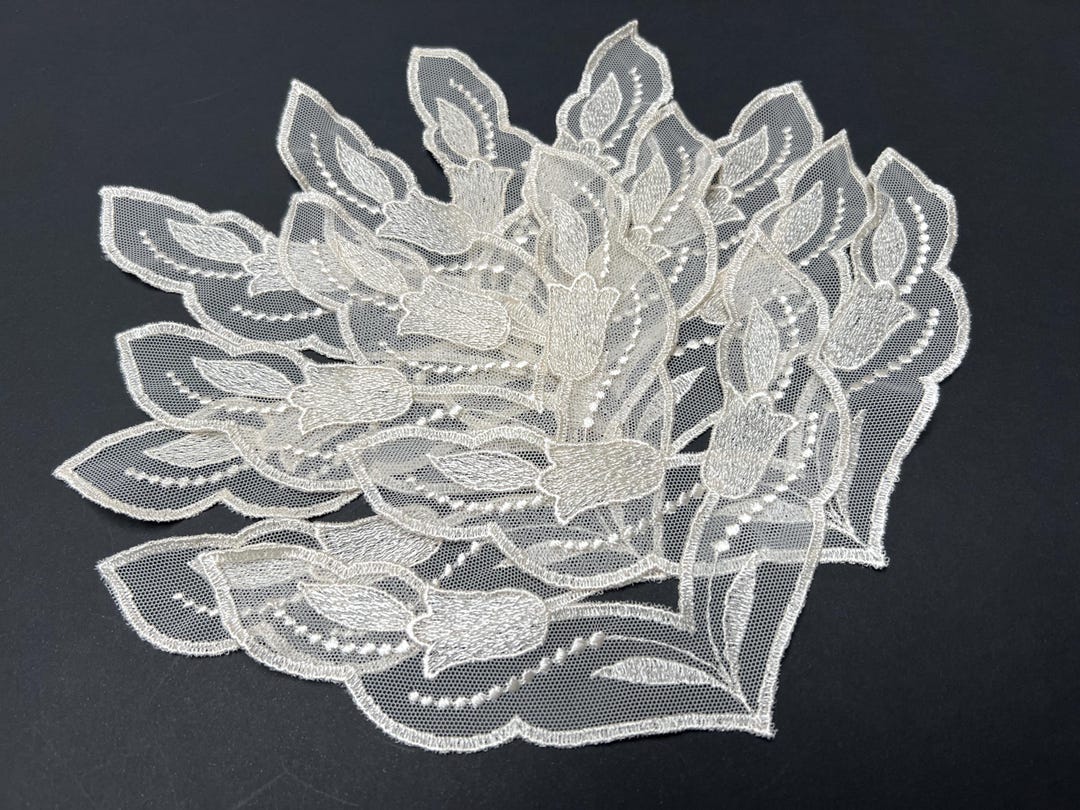 Vintage Cream Netted Lace Pieces/collars - Etsy Australia